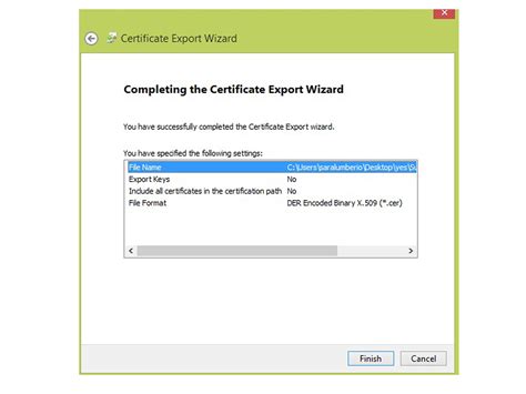 how to export certificate key